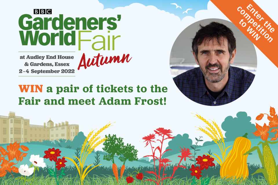 Win a meet & greet with Adam Frost at the Gardeners’ World Autumn Fair